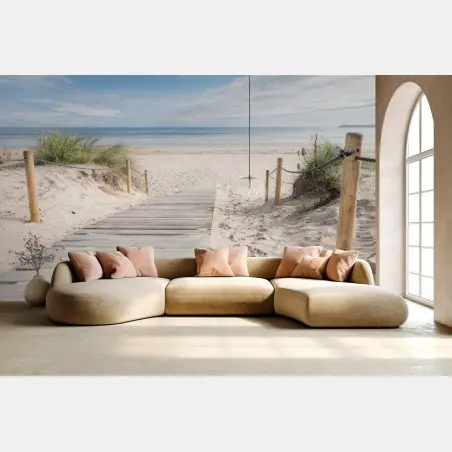 Fototapete ruhiger steg zum meer – Pixers®
