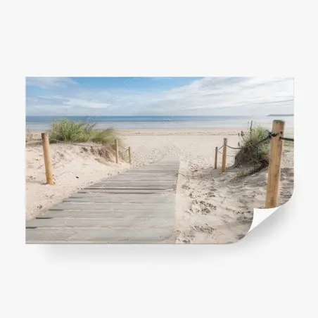 Fototapete ruhiger steg zum meer – Pixers®