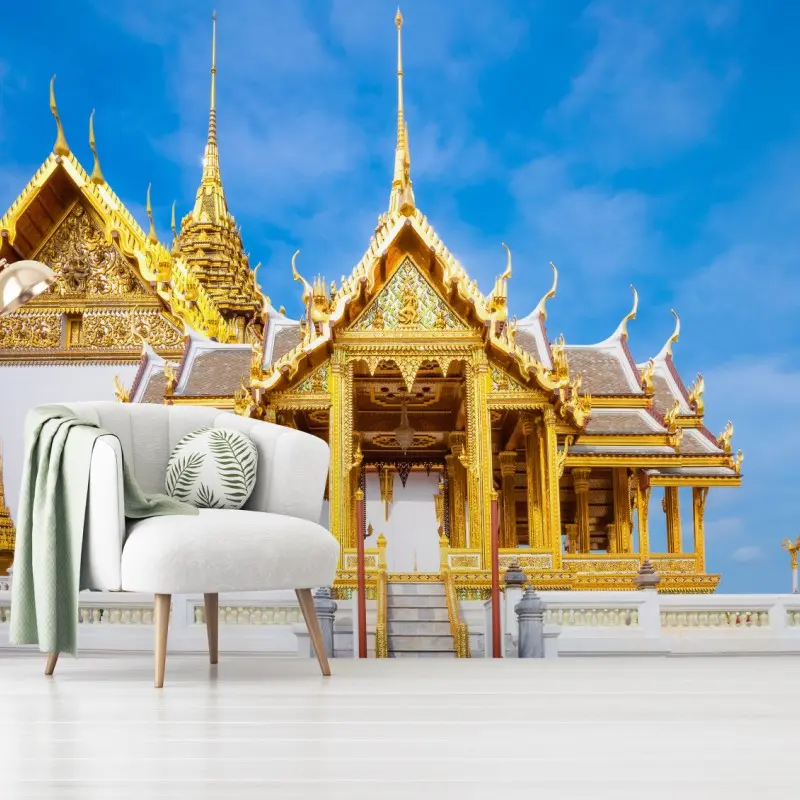 Fototapete goldener pavillon im Grand Palace, Bangkok