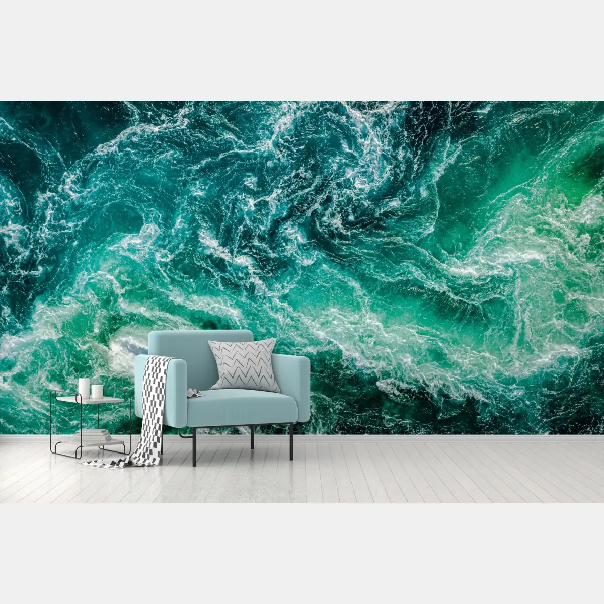 Fototapete maelstrom bei Saltstraumen, Norwegen – Pixers®