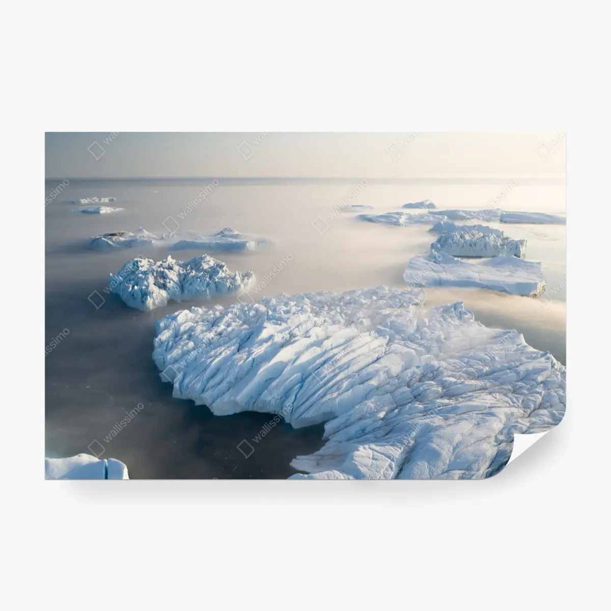 Fototapete nebelige eisberglandschaft – Pixers®