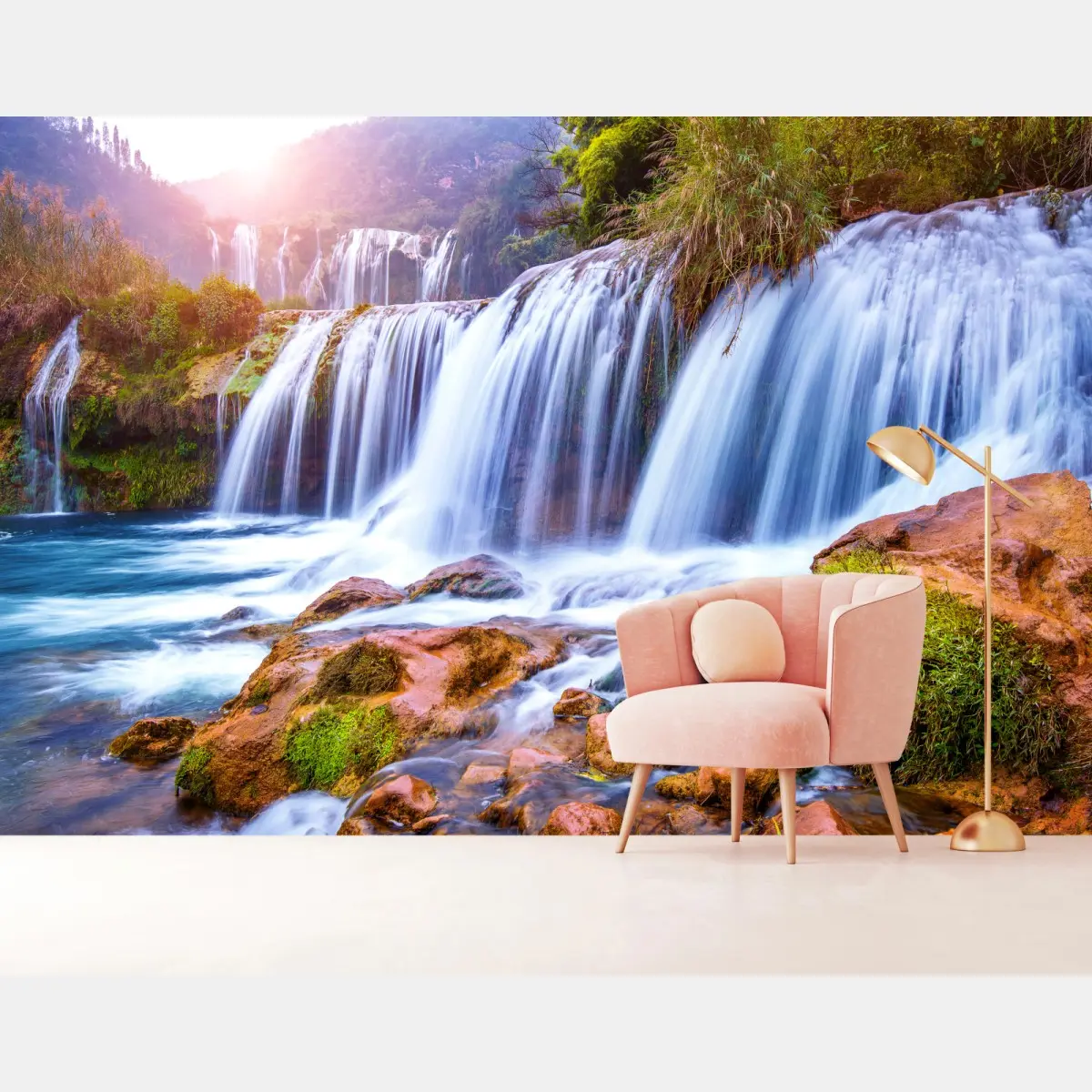 Fototapete Jiulong wasserfall in Luoping, China – Pixers®