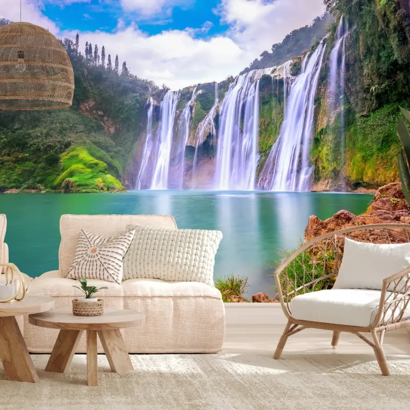 Fototapete wasserfall Jiulong in Luoping