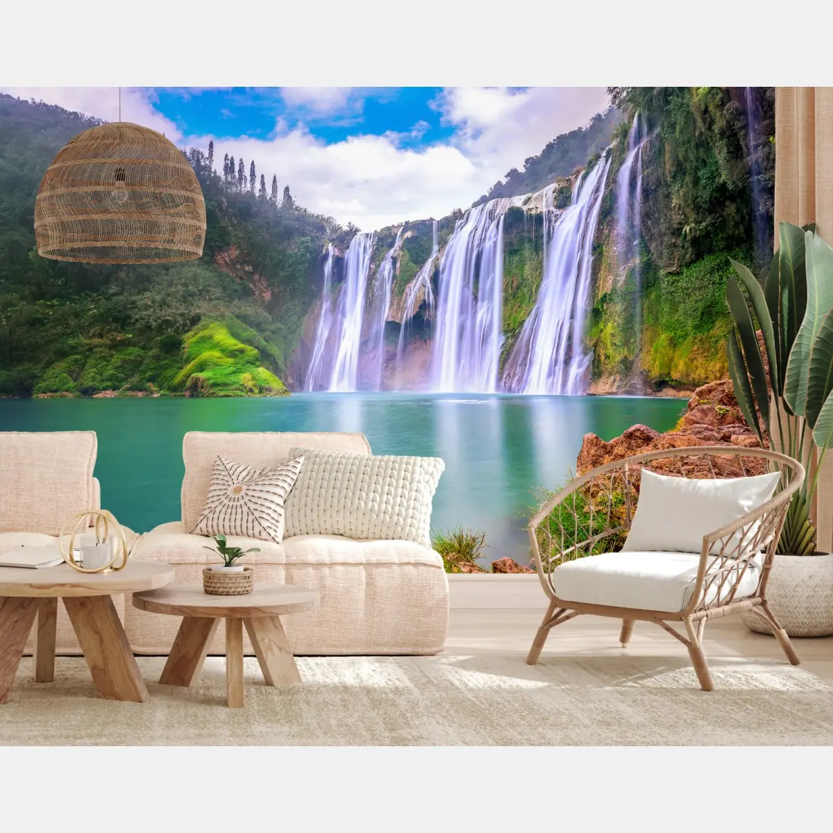 Fototapete wasserfall Jiulong in Luoping – Pixers®