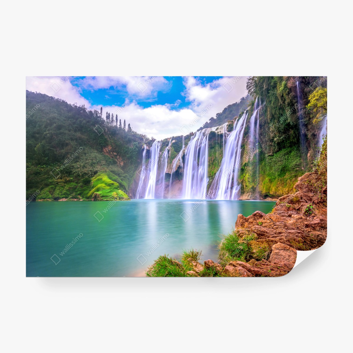 Fototapete wasserfall Jiulong in Luoping – Pixers®