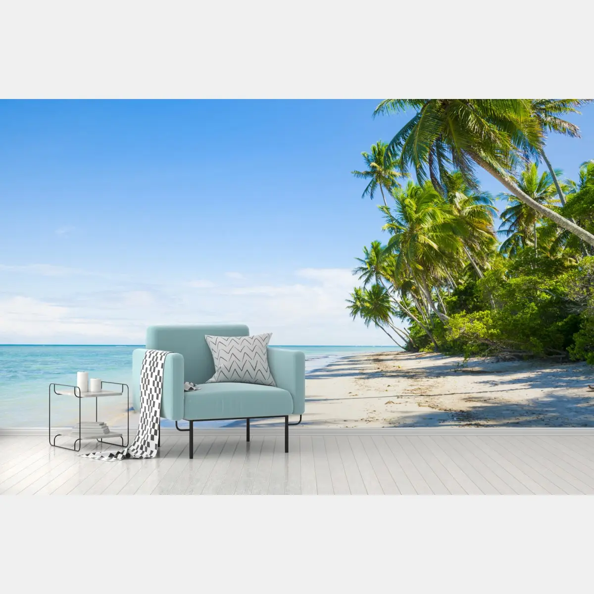 Fototapete tropischer palmenstrand – Pixers®