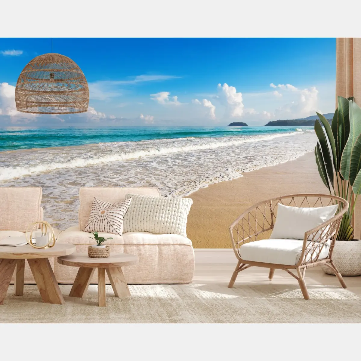 Fototapete Karon strand, Phuket: ruhige meeresansicht – Pixers®