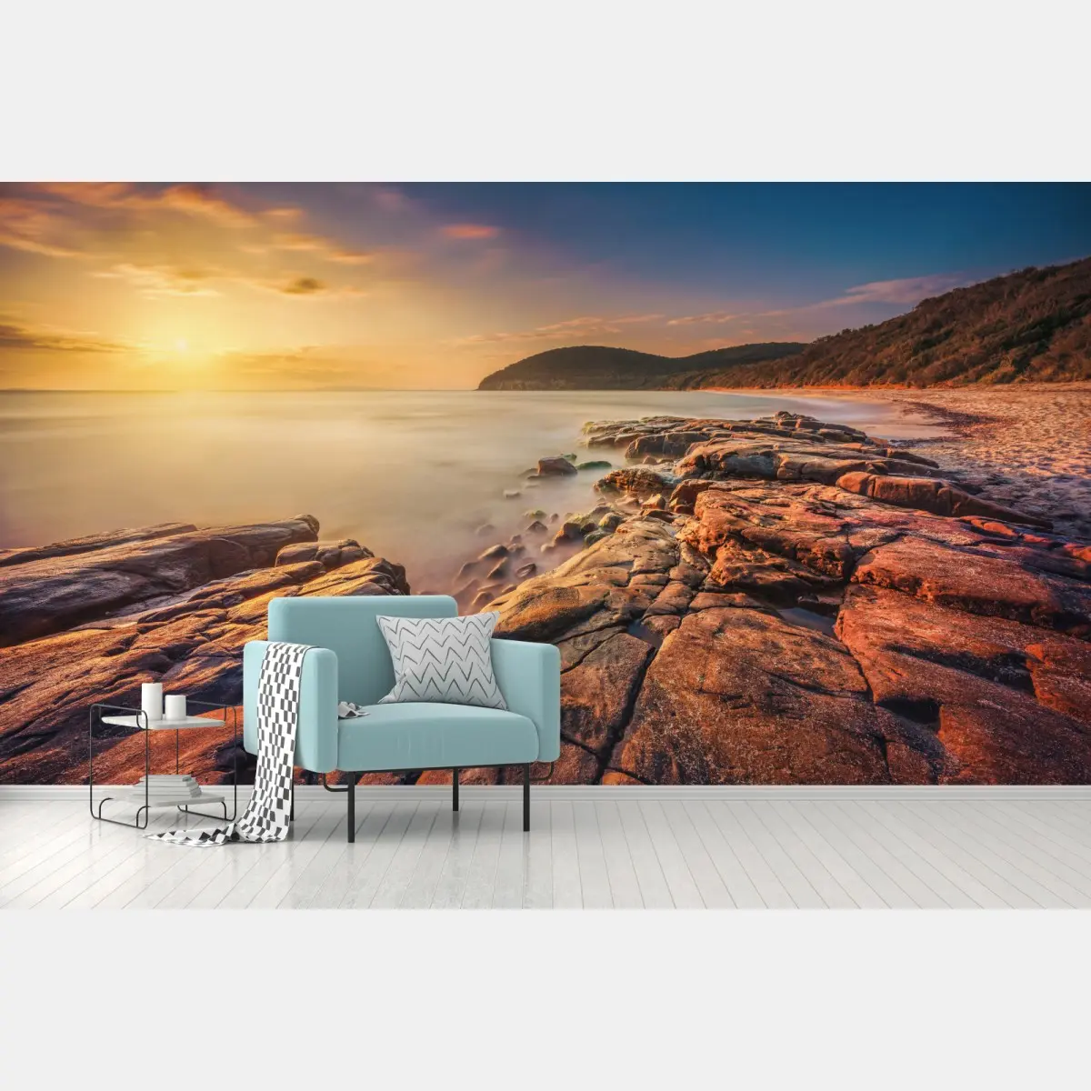 Fototapete sonnenuntergang an Cala Violina, Toskana – Pixers®
