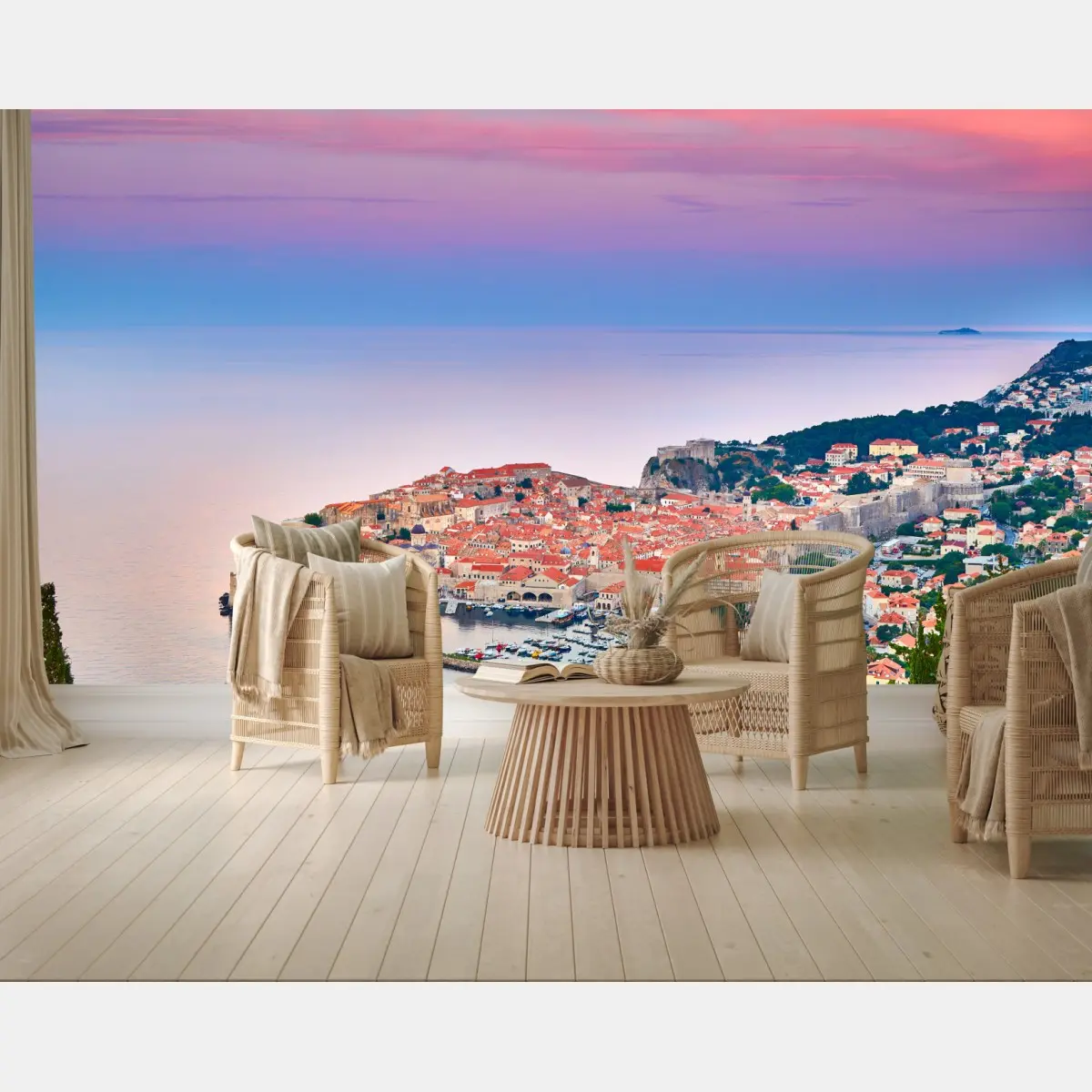 Fototapete Dubrovnik altstadt bei sonnenuntergang – Pixers®