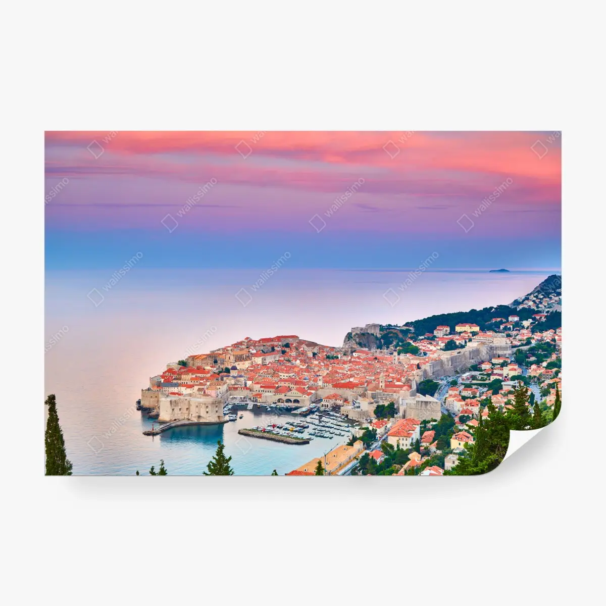 Fototapete Dubrovnik altstadt bei sonnenuntergang – Pixers®