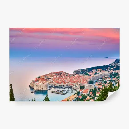 Fototapete Dubrovnik altstadt bei sonnenuntergang – Pixers®