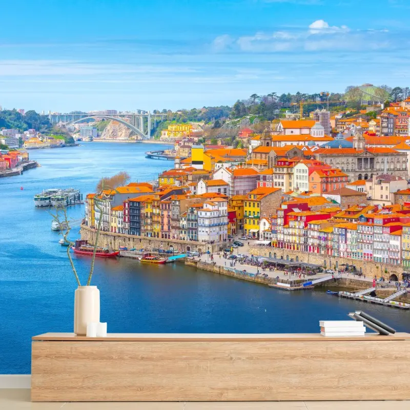 Fototapete Porto uferpanorama