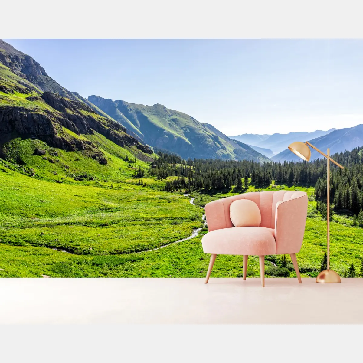 Fototapete ruhiges alpenthal – Pixers®