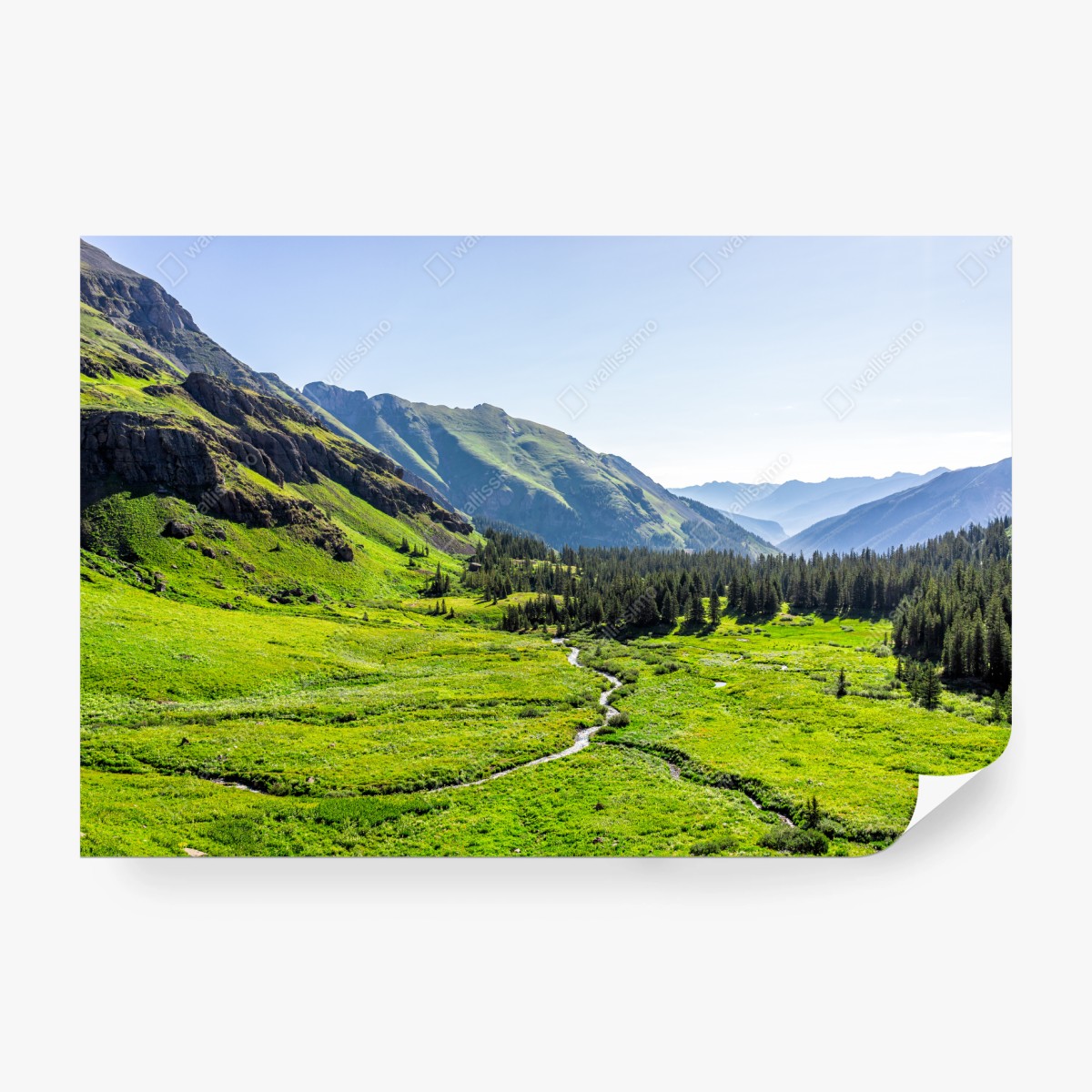 Fototapete ruhiges alpenthal – Pixers®