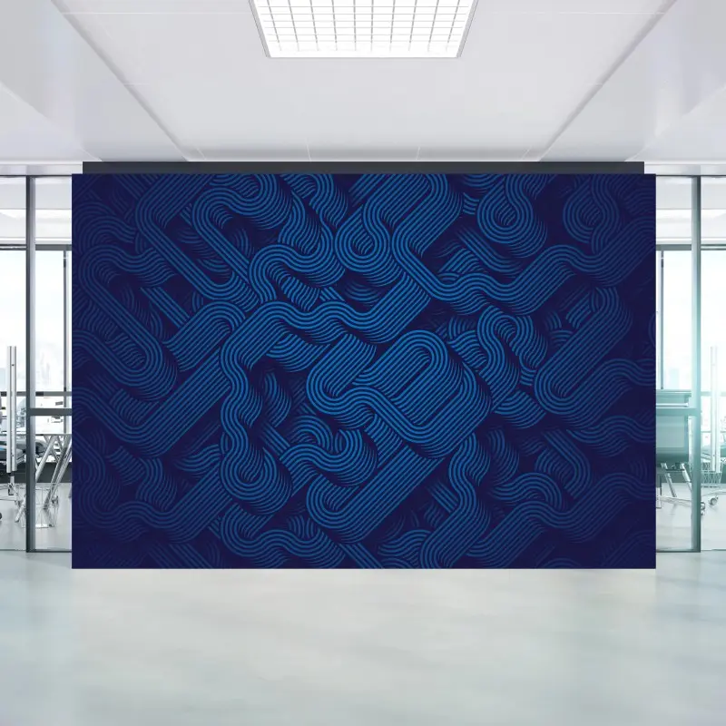 Fototapete tiefblaues abstraktes linienmuster