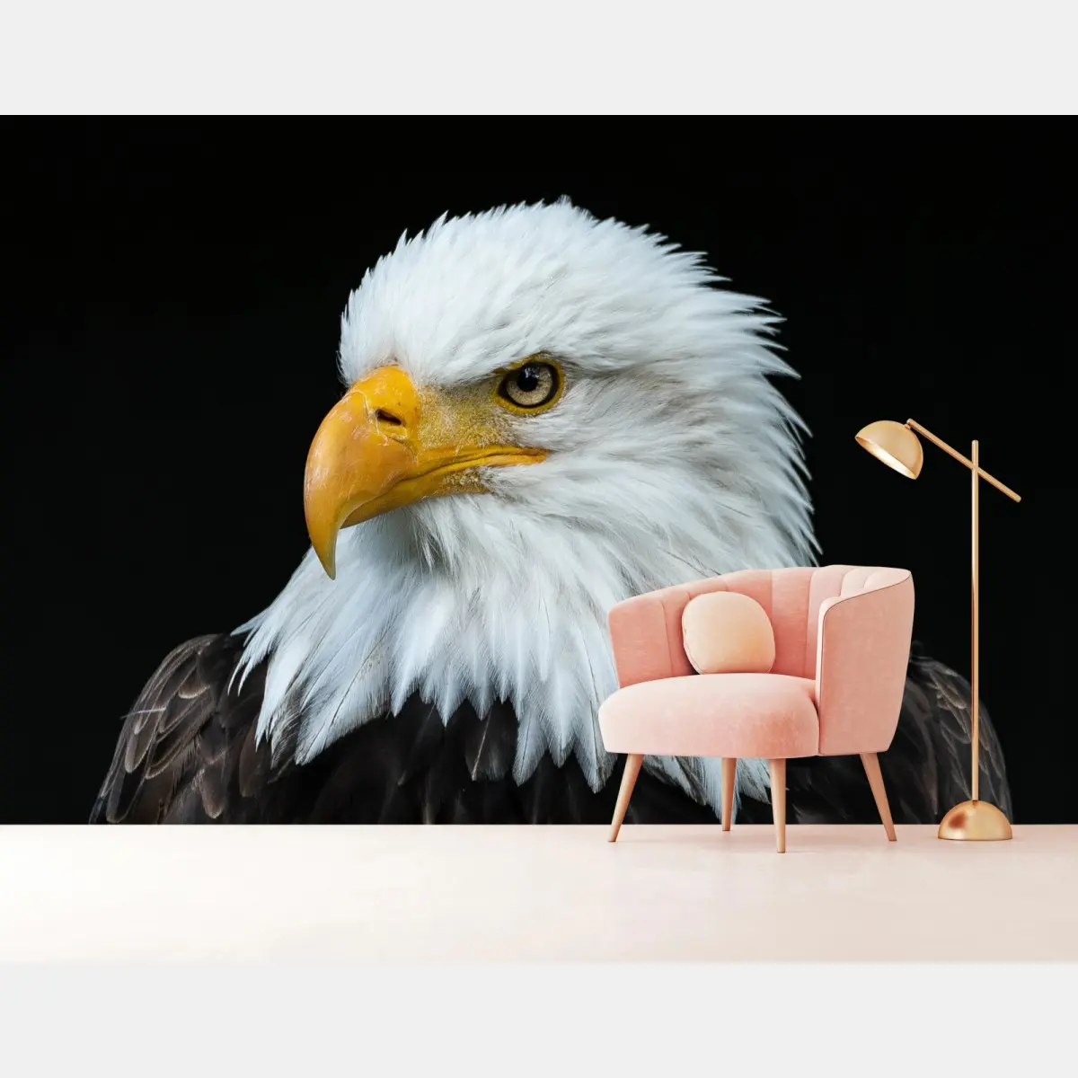Fototapete majestätisches porträt eines weißkopfseeadlers – Pixers®
