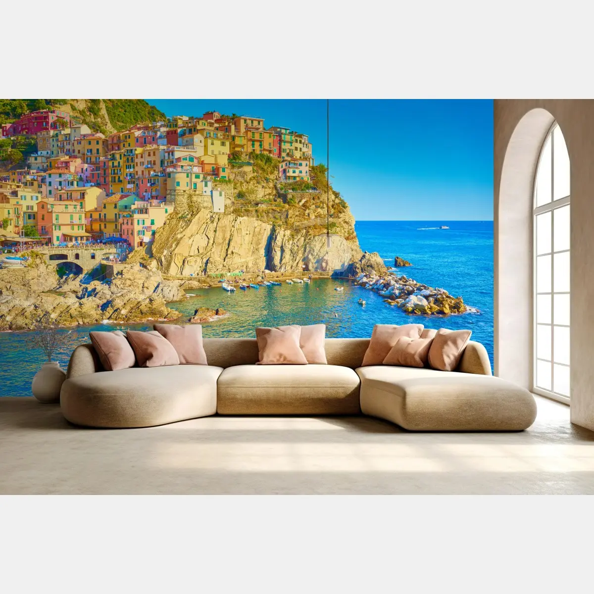 Fototapete buntes küstendorf in Cinque Terre – Pixers®
