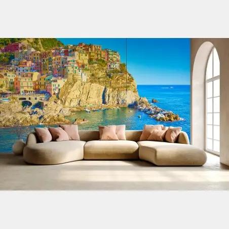 Fototapete buntes küstendorf in Cinque Terre – Pixers®