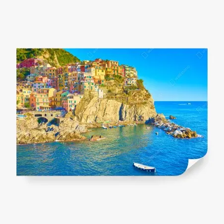 Fototapete buntes küstendorf in Cinque Terre – Pixers®