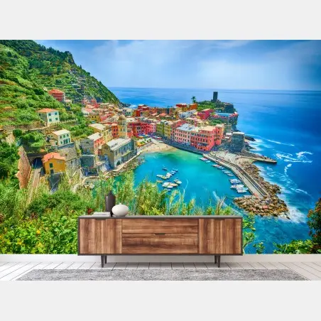 Fototapete Vernazza bunte küstenstadt, Italien – Pixers®