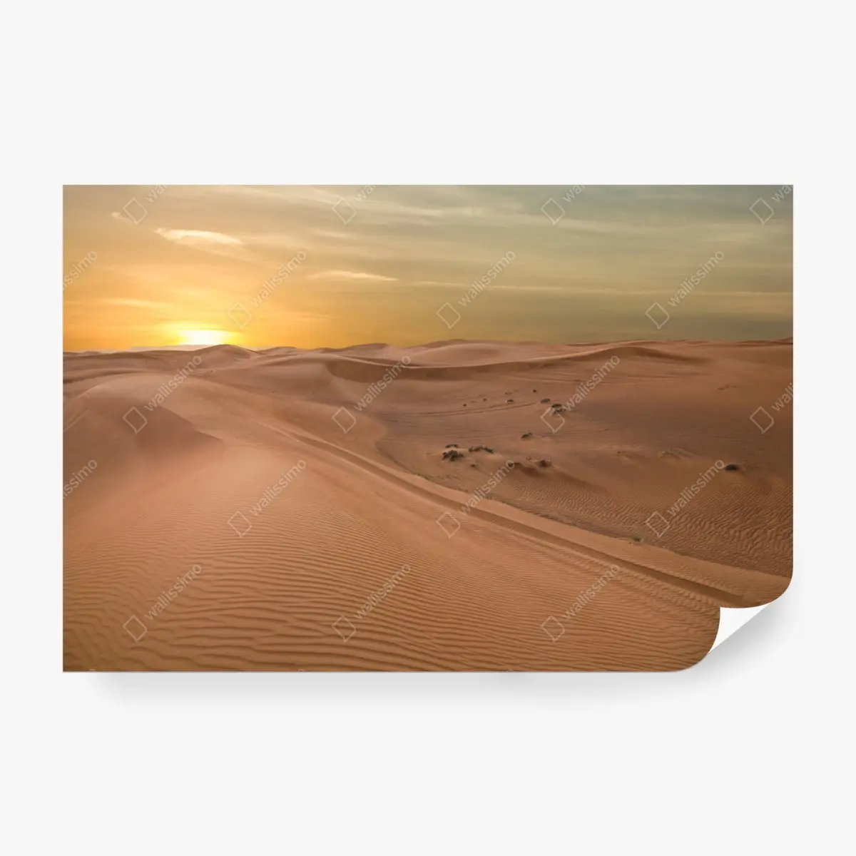 Fototapete sonnenuntergang über der wüste VAE – Pixers®