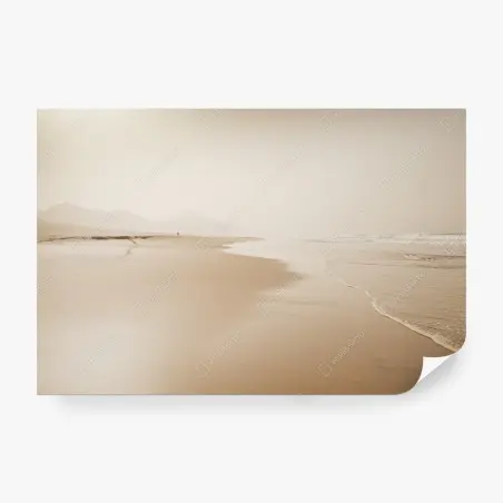 Fototapete ruhiger sepia strand – Pixers®