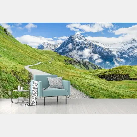 Fototapete alpenwanderweg panorama – Pixers®