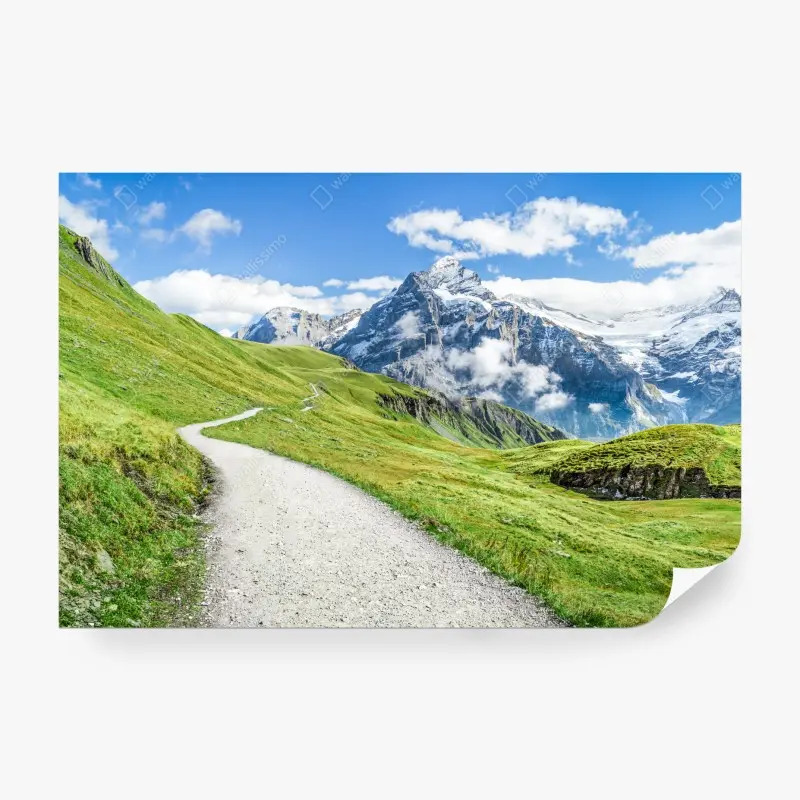 Fototapete alpenwanderweg panorama