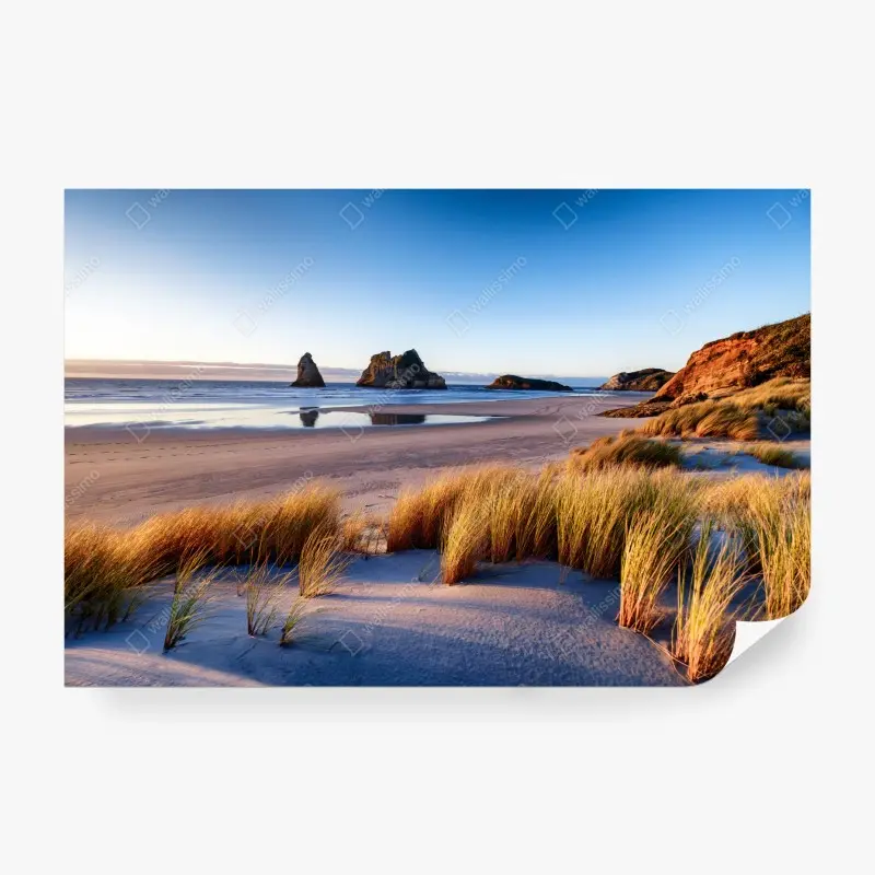 Fototapete Wharariki Beach friedliche küstenlandschaft im morgenlicht