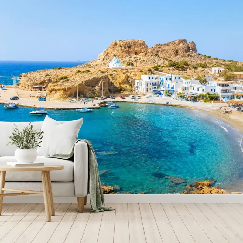 Fototapete bucht Finiki, Karpathos