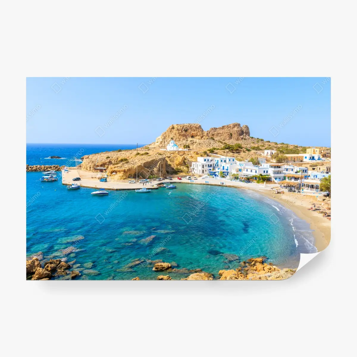 Fototapete bucht Finiki, Karpathos – Pixers®