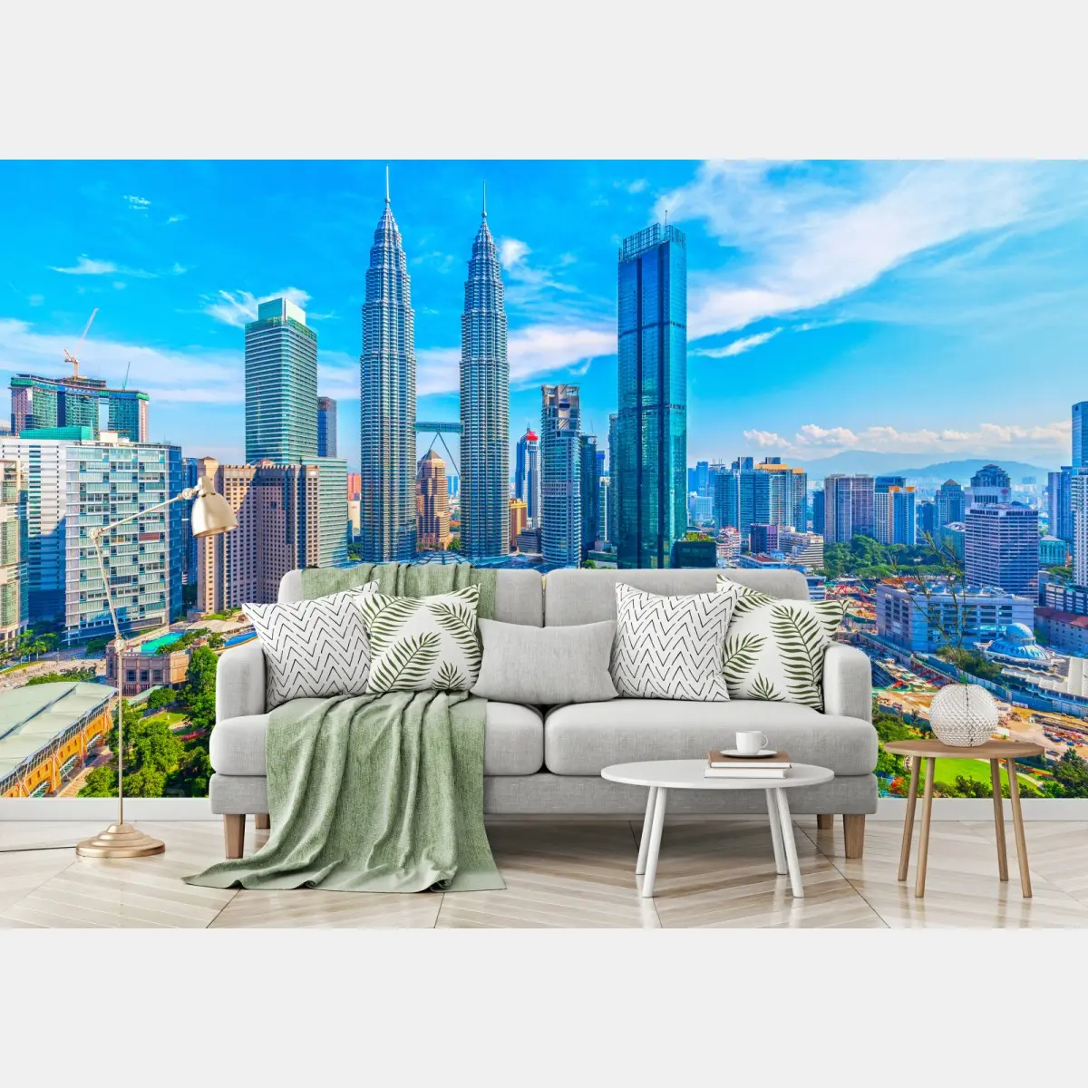 Fototapete Kuala Lumpur skyline mit den Petronas Towers – Pixers®