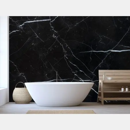Fototapete schwarze marquina marmorstruktur für moderne interieur – Pixers®