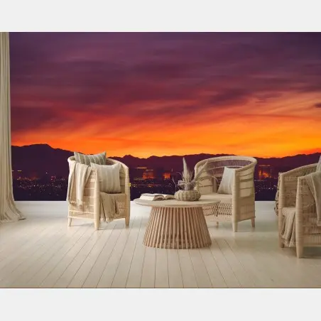 Fototapete Las Vegas sonnenuntergang skyline panorama – Pixers®