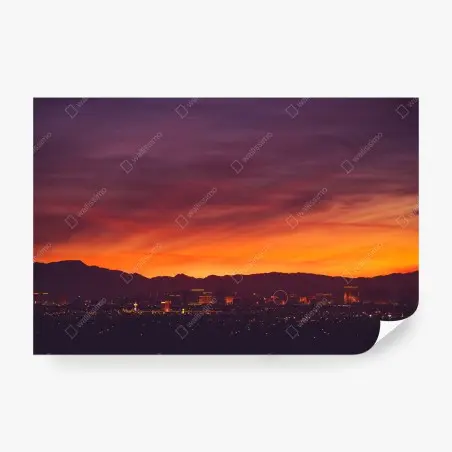 Fototapete Las Vegas sonnenuntergang skyline panorama – Pixers®