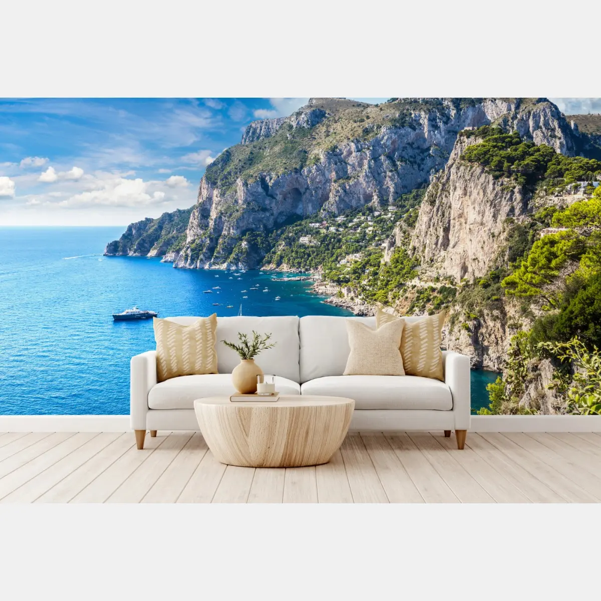 Fototapete Capri sommerküste mit klippen – Pixers®