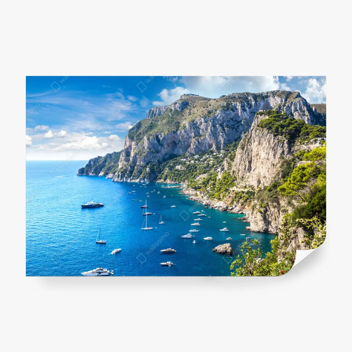 Fototapete Capri sommerküste mit klippen – Pixers®