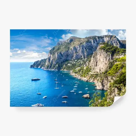 Fototapete Capri sommerküste mit klippen – Pixers®