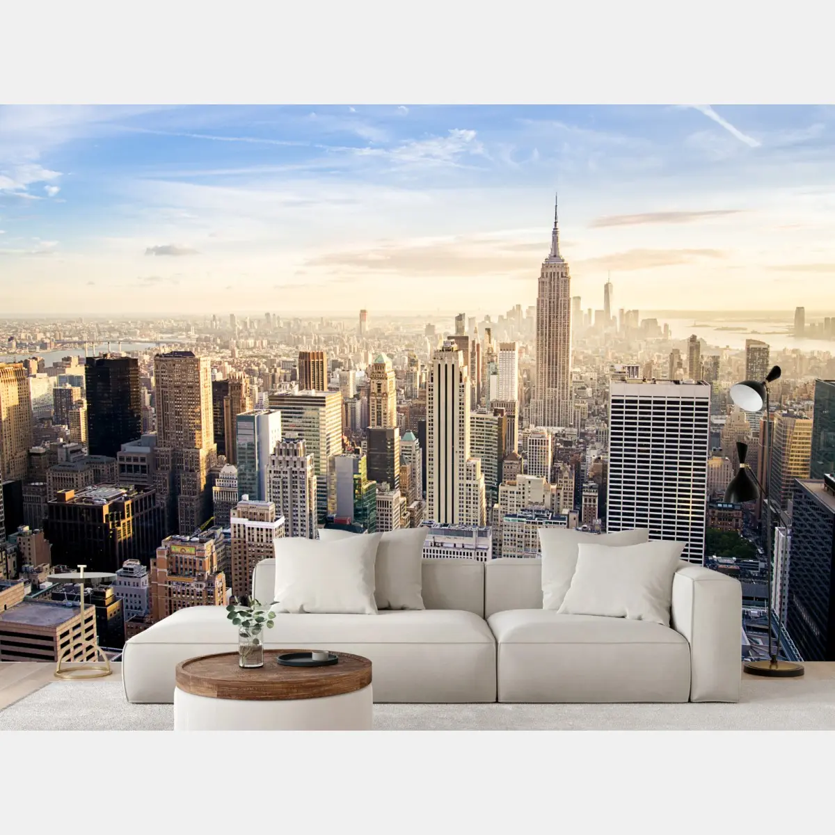 Fototapete New York skyline im morgenlicht – Pixers®