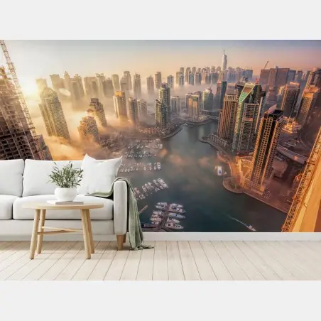 Fototapete Dubai marina sonnenuntergang – Pixers®