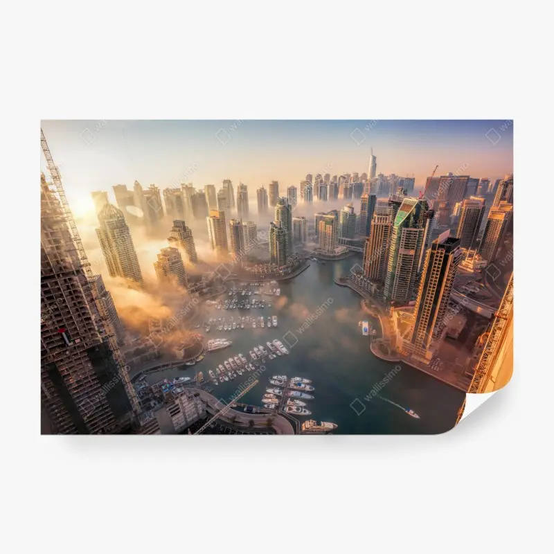 Fototapete Dubai marina sonnenuntergang