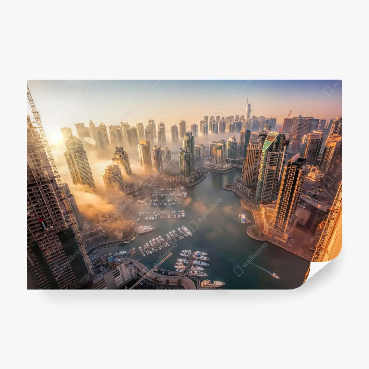 Fototapete Dubai marina sonnenuntergang – Pixers®