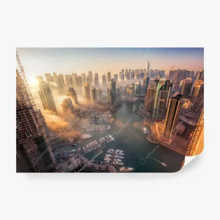 Fototapete Dubai marina sonnenuntergang – Pixers®