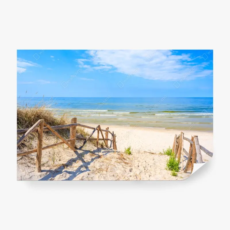 Fototapete zugang zum strand in Lubiatowo, Polen