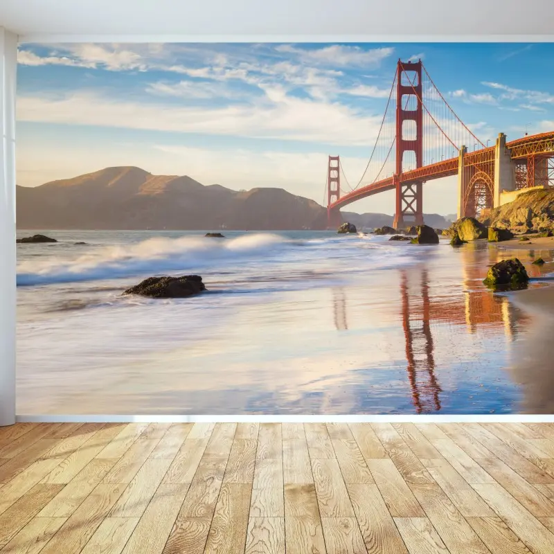 Fototapete Golden Gate Bridge bei sonnenuntergang