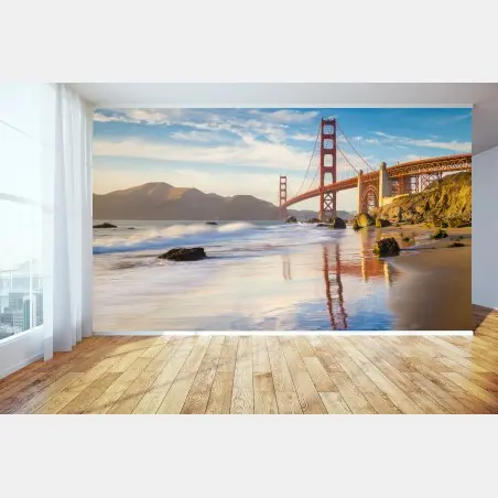 Fototapete Golden Gate Bridge bei sonnenuntergang – Pixers®