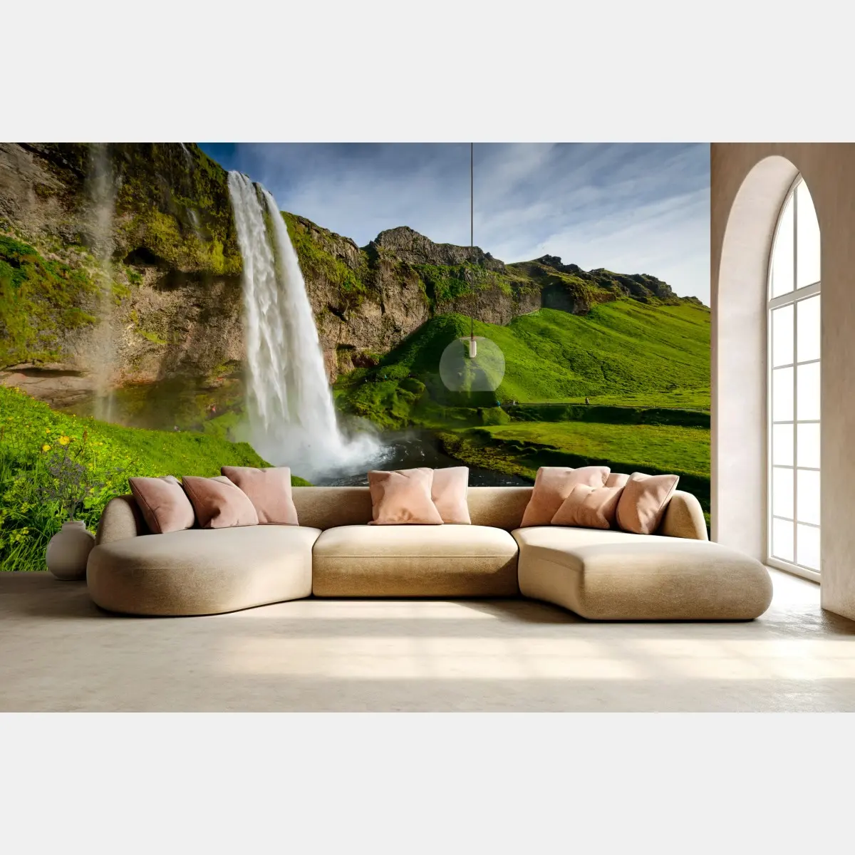 Fototapete Seljalandsfoss wasserfall in Island – Pixers®