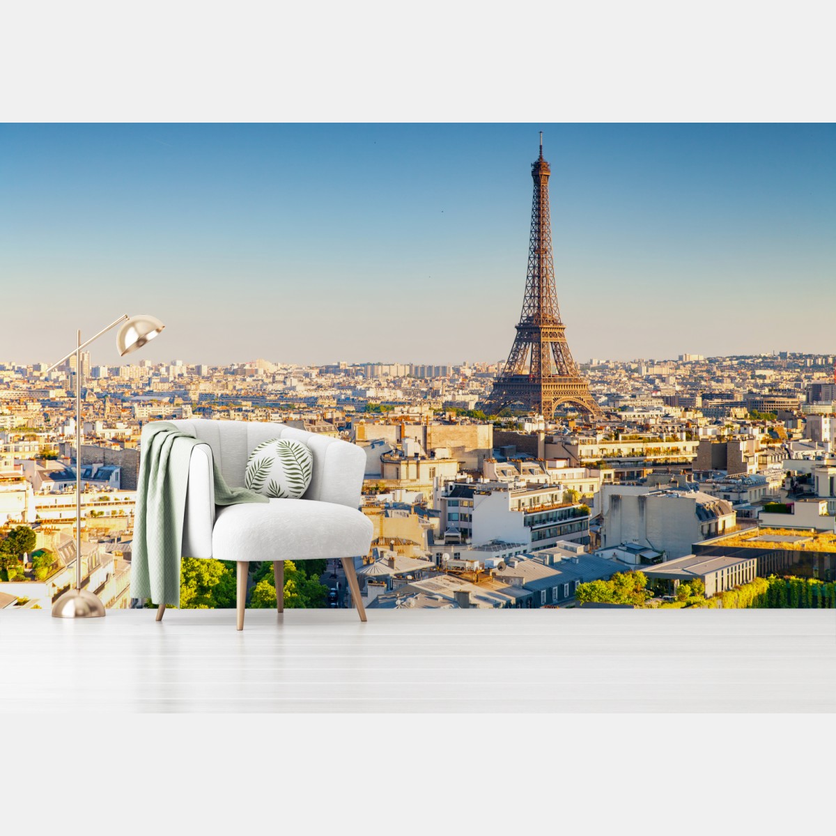 Fototapete Paris skyline mit dem Eiffelturm – Pixers®