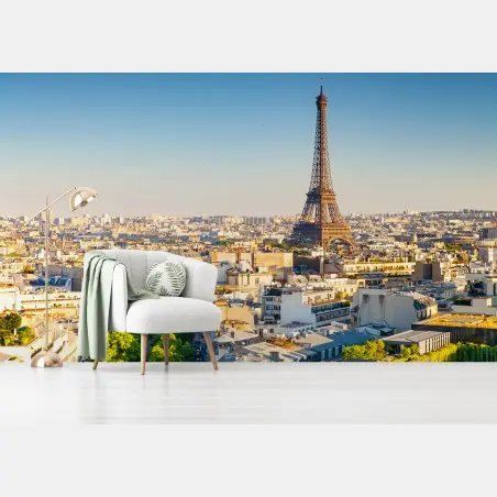 Fototapete Paris skyline mit dem Eiffelturm – Pixers®