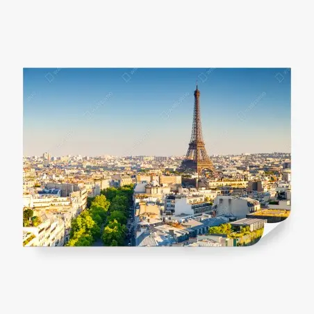 Fototapete Paris skyline mit dem Eiffelturm – Pixers®